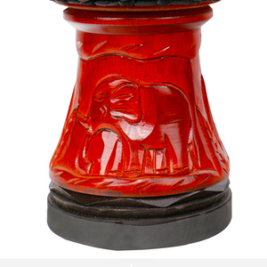 8'' Wooden Leather <strong>Djembe</strong> African <strong>Drum</strong>(Craved)- 2