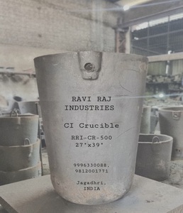 Seau en fonte résistant à la chaleur pour la fusion des scories de zinc en aluminium conçu pour l'affinage et la fusion des métaux industriels à usage intensif - Product Image 1