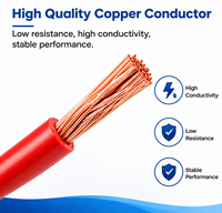 Fil électrique industriel monoconducteur en cuivre étamé toronné de 4 mm² avec isolation XLPO et gaine PE, modèle PV1-F