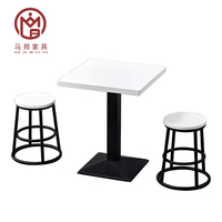 Meubles de restaurant modernes en marbre et bois, tables carrées et rondes, pour cafés et restaurants chinois, vente en gros sur mesure