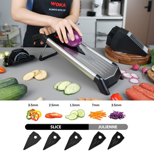 Professional Adjustable Mandoline <strong>Slicer</strong> Stainless Steel Food <strong>Slicer</strong> <strong>Vegetable</strong> Potato Chopper Set <strong>Vegetable</strong> Cutter - Product Image 4