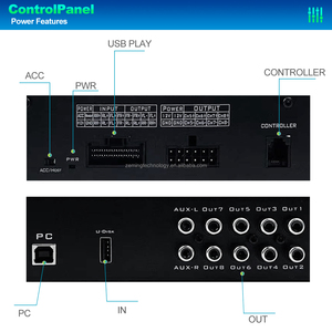 Amplificateur automobile haute puissance 4 canaux DSP de qualité supérieure, avec télécommande pour subwoofer, pleine fréquence Hi-Fi - Product Image 3