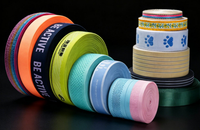 Bande élastique jacquard 40 mm en nylon et élasthanne pour ceintures de pantalons, vêtements de sport, sous-vêtements et fournitures de couture