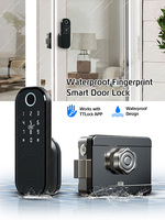 Serrure numérique étanche à loquet de jante de porte sans mot de passe Wifi Smart Home TTlock App Control Serrure de porte en métal pour maison intelligente