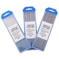 Accesorio para Equipo de Soldadura con Electrodo de Tungsteno, 10 Piezas, Cabeza Azul Lantanada, Aguja de Tungsteno TIG de 150 mm