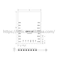 Module série Lexin ESP32-C3 ESP-C12F WIFI+ Bluetooth compatible avec C3-12F