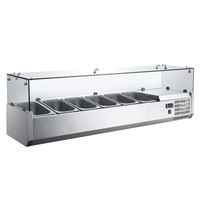 Vitrine Réfrigérée Commerciale pour Salades et Préparation de Pizzas – Table de Présentation Réfrigérée