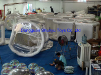 Bâche en PVC personnalisée dôme gonflable bulle tente modèle ballon avec souffleur d'air accessoires mer expédition