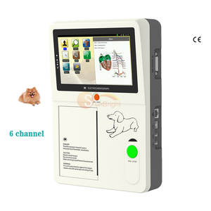 Moniteur numérique d'électrocardiogramme médical pour animaux pour le moniteur <span class=keywords><strong>patient</strong></span> vétérinaire 6 canaux Ecg Ekg - Product Image 1