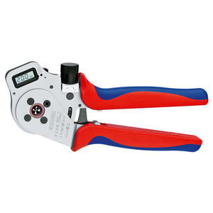 Knipex 4-point punch <b>pliers</b> for turned contacts, digital adjustment 0.14-6 mm² in a plastic case - Product Image 2