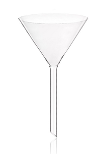 Laboratorium Stem pendek 75mm 90mm borosilikat 3.3 corong kaca - Product Image 3