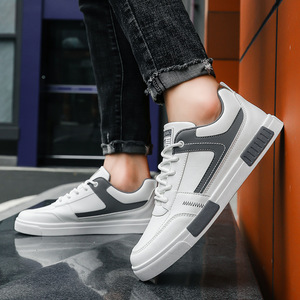 รองเท้าผู้ชายสไตล์สปริง/ซัมเมอร์ ไซส์ใหญ่ พื้นผิวหนัง สีฟ้าอ่อน รองเท้าลำลองสไตล์สปอร์ตสำหรับเดิน - Product Image 5