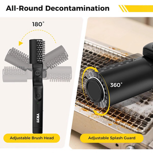 2025 New Cross-Border Hot-Selling Camping Electric <b>Drum</b>-style <b>BBQ</b> Brush for Cleaning <b>BBQ</b> Grills Heavy Grease Roller Brush - Product Image 2