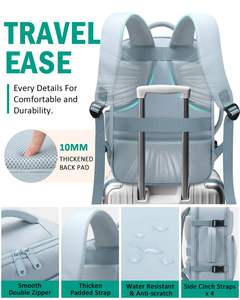 Grand sac à dos de voyage pour bagages approuvé par la compagnie aérienne Sac à dos à main - Product Image 4