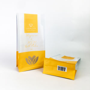 Bolsa de embalaje de alimentos secos personalizada respetuosa con el medio ambiente, bolsa superior con cremallera de pie para impresión de alimentos compuestos - Product Image 3