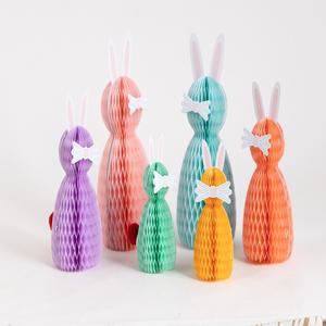 ของตกแต่งโต๊ะพับได้แบบรวงผึ้งรูปทรงกระต่ายทรงกลมขนาดลูกบอลรังผึ้ง - Product Image 4