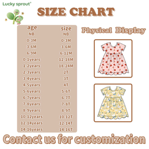 Collezione di Vestiti Personalizzati per Bambine con Stampa, Abito a Maniche Corte con Orlo Smerlato, Design Fantasiosi per Bambini - Product Image 5