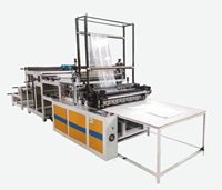 Machine à fabriquer des sacs RQJX entièrement automatique à grande vitesse, sacs en plastique pour t-shirts, sacs en nylon, moteur PLC, roulement, 380V