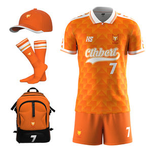 Personalizado naranja equipo de fútbol Jersey sublimación impresión diseño clásico transpirable equipo de fútbol uniforme - Product Image 6