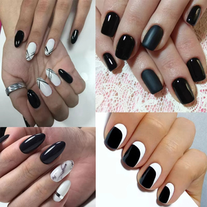 Esmalte de Uñas en Gel Semipermanente, Color Blanco Lechoso, 250 ml, Modelos Explosivos, Blanco y Negro - Product Image 3