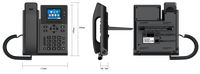 Téléphone IP SIP professionnel KS31 avec écran couleur rétroéclairé de 2,4 pouces, 2 comptes SIP, voix HD, VoIP, téléphone de bureau Linux pour centres d'appels