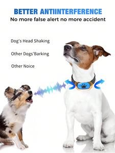 Collier anti-aboiement sans choc pour petits à grands chiens 5 niveaux réglables Dispositif de dissuasion d'entraînement sûr Rechargeable léger - Product Image 2