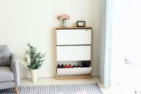 Étagère à chaussures en bois, meuble de salon, vendu avec 3 niveaux, 1 pièce