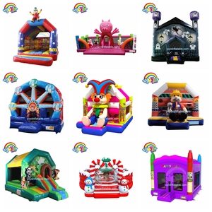 Inflatable Playground Games Inflatable Jumping <b>Castle</b> Jungle Slide Combo Obstacle Course - Product Image 4