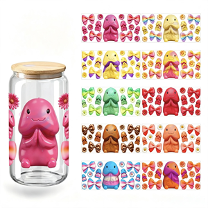 Plus de 400 000 designs, enveloppes de tasses originales de 16 oz avec motifs de dessins animés, autocollants 3D mignons, autocollants de transfert imperméables - Product Image 1