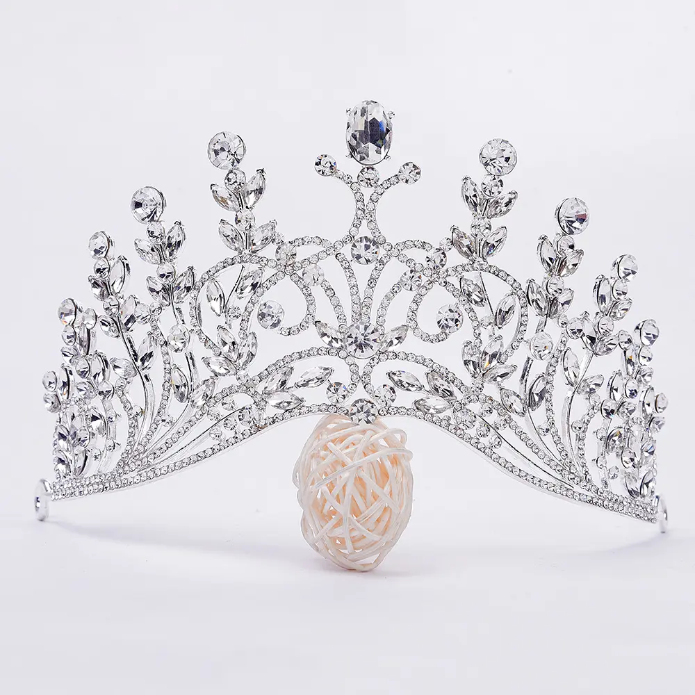 ZGH1057 High quality Rhinestones wedding jewelry gold crown tiaras Classic tiaras and crowns with rhinestones