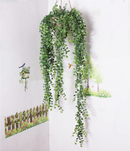 A-1039 Hot Artificial Hanging <strong>Plants</strong> Fake Outdoor <strong>Plants</strong> Green <strong>Indoor</strong> <strong>Wall</strong> Basket Decor Wedding Arch Backdrop Garland Vine - Product Image 5