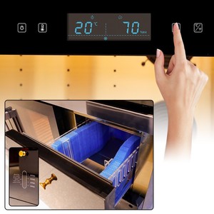 Vitrine commerciale pour cigares, armoire humidor à température constante, en <span class=keywords><strong>acier</strong></span> inoxydable, double vitrage, pour boutique <span class=keywords><strong>de</strong></span> cigares ou lounge - Product Image 3