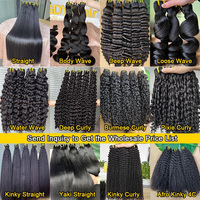 Extensions de cheveux humains vierges à 100 %, grade 12A, bruts, bouclés, double tirage, avec pointes à boucles spirales, tissage de cheveux vietnamiens