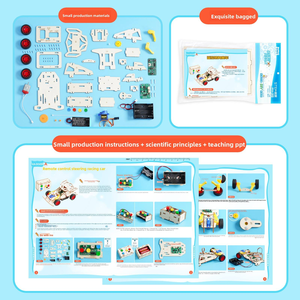 Petits matériel pédagogiques STEM pour l'éducation, expériences scientifiques faites à la main, aides à l'enseignement, matériaux de montage DIY, technologie de course à direction télécommandée - Product Image 6