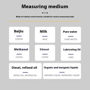 DN25 ~ DN40 de aço inoxidável inteligente turbina líquida flowmeter para sensor de água diesel metanol Digital Display - Product Image 6