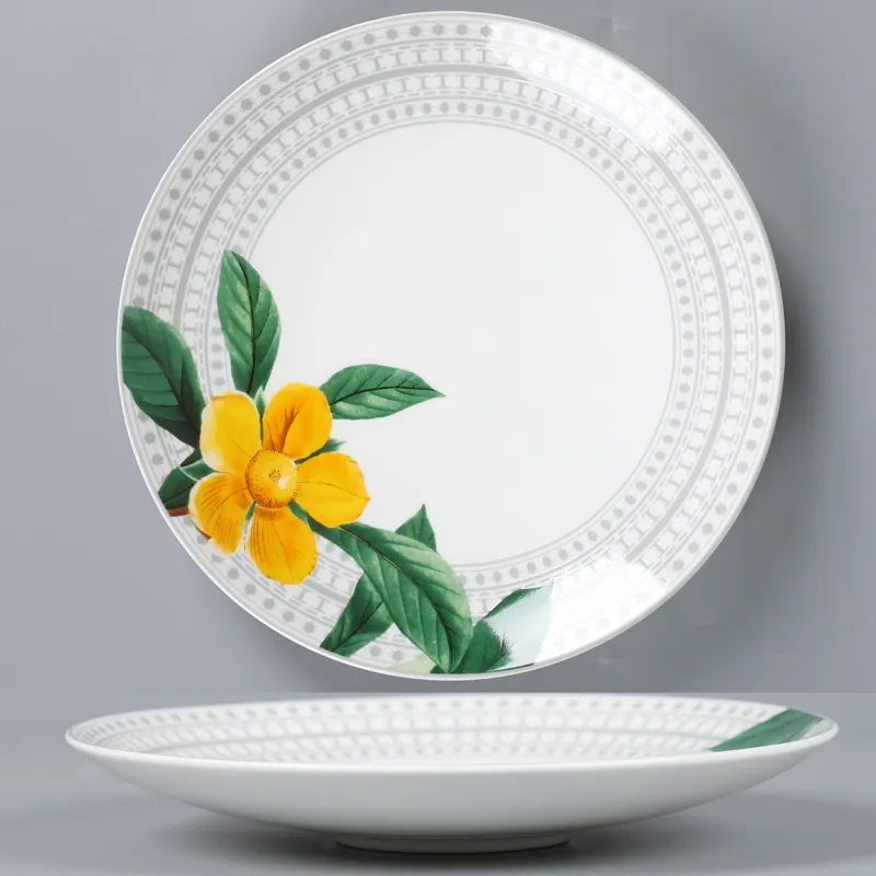 PITO Modern European Style Ceramic Bone China Plates Sets Dinnerware Restaurant Hotel Ceramic Dinnerware Set