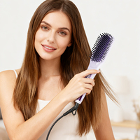 Brosse lissante chauffante multi-temperatures réglables avec isolation thermique pour cheveux, modèle Factory Director