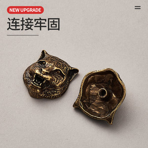 Tiger Shape Vintage <b>Bag</b> <b>Accessory</b> Zinc Alloy Antique Bronze Strong Connection For <b>Bag</b> Decoration - Product Image 1