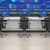 Table de console de salle de contrôle pour le contrôle du trafic aérien (ATC), l'industrie de l'énergie et chimique, les banques, les bureaux intelligents et les centres de données