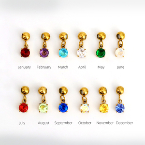 New bán buôn tùy chỉnh xỉn miễn phí cao đánh bóng thép không gỉ sinh đá Vòng cổ - Product Image 3