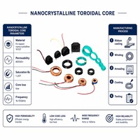 Vente en gros de compteurs intelligents à noyau toroïdal nanocristallin CT haute précision IEC 62053 OEM personnalisé