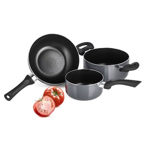 Quoi de Neuf <span class=keywords><strong>Article</strong></span> <span class=keywords><strong>Pas</strong></span> <span class=keywords><strong>Cher</strong></span> Couleur Noire Antiadhésive Induction Fond Batterie de <span class=keywords><strong>Cuisine</strong></span> Ensemble - Product Image 3