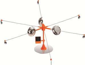 Répulsif Solaire <span class=keywords><strong>Anti</strong></span>-Oiseaux Réfléchissant à Rotation 360° pour le Contrôle des Nuisibles, Sans Tuer, Alimenté par Énergie Éolienne pour Verger - Product Image 2