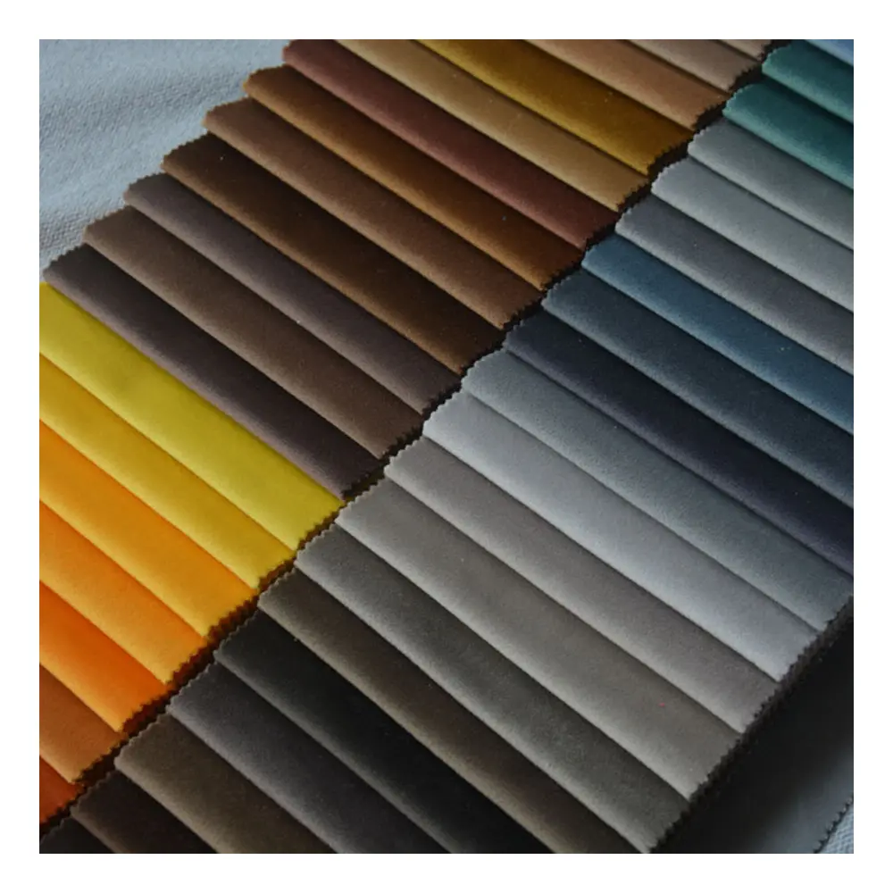 Tissu velours en Polyester multicolore, pour canapé et meubles, fabriqué en chine, prix d'usine, en Stock