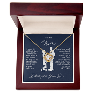 Collar con Colgante de Nudo de Amor Clásico de Cobre para Mi Mamá, con Tarjeta de Texto Personalizado - Regalo del Día de la Madre de Parte de Su Hijo - Product Image 6