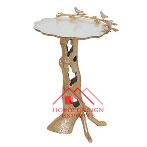 Table basse en verre de luxe décor de salon vente chaude Table basse centrale en aluminium décor à la maison - Product Image 6