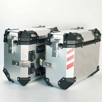 Boîte de rangement latérale et arrière en aluminium pour moto, étanche et résistante aux rayures, vente en gros