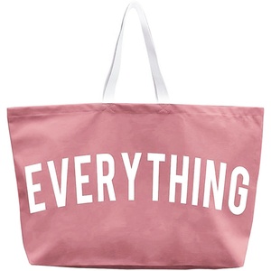 Hot Selling Factory Custom Logo <b>Printed</b> Eco Recycled Cotton <b>Extra</b> <b>Large</b> Size Canvas Tote Messenger Bag with Embroidery Letter - Product Image 4