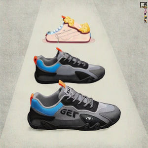 รองเท้าวิ่งผู้ชาย <span class=keywords><strong>Qiaodan</strong></span> แบบสปอร์ต PVC สำหรับฤดูใบไม้ร่วง ราคาถูก ผลิตตามสั่งจากเหอเป่ย ระบายอากาศได้ดี น้ำหนักเบา MOQ ต่ำ มีสินค้าในสต็อก - Product Image 3