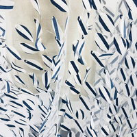 Nouveau design de broderie 3D à rayures bleues, tissu de haute qualité, fait à la main, avec dentelle et perles,